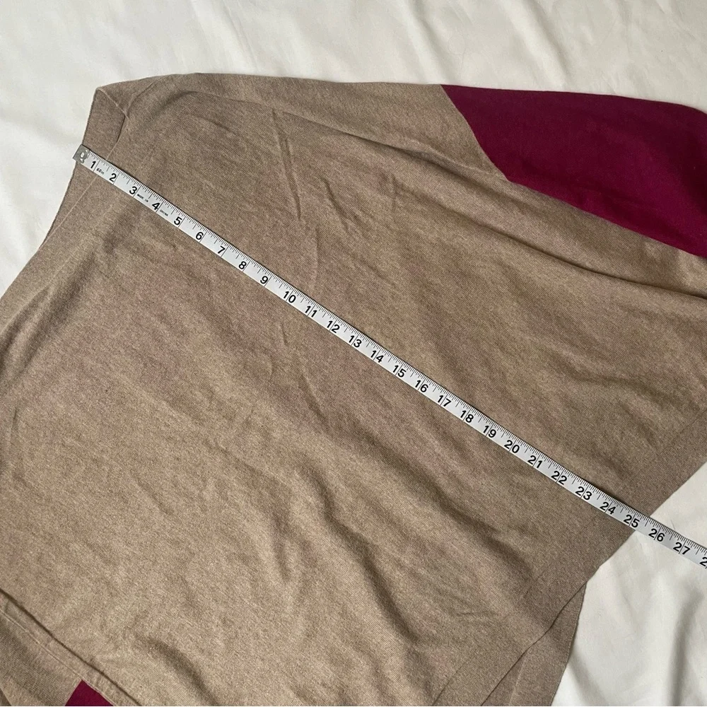 Moda international cotton & cashmere off the shoulder poncho sweater size M/L - Picture 5 of 9